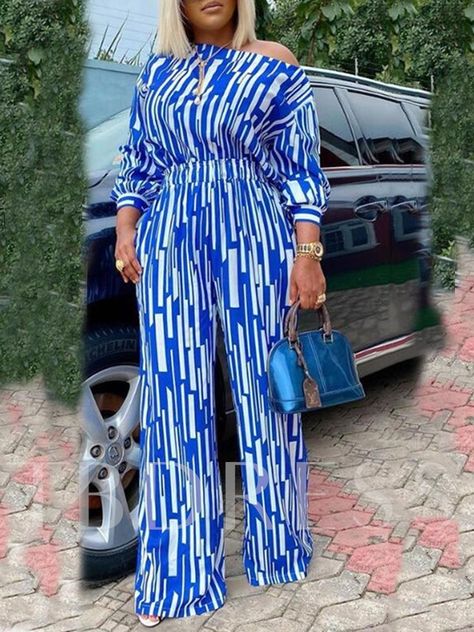 Loose Playsuit, Fashion Forward Outfits, 2piece Outfits, Fashion Traditional, Top And Pants Set, Long Sleeve Striped Top, African Clothing Styles, Latest African Fashion Dresses, African Design Dresses