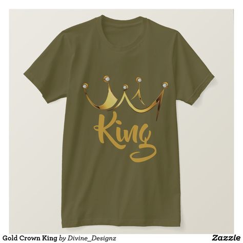 Gold Crown King T-Shirt Crown Royal Shirts Tees, Long Live The King Shirt, Affordable Gold T-shirt For Streetwear, Birthday King Tshirt, Black King Shirt, Gold King Crown, King Shirt, King Tshirt, Gold Crown