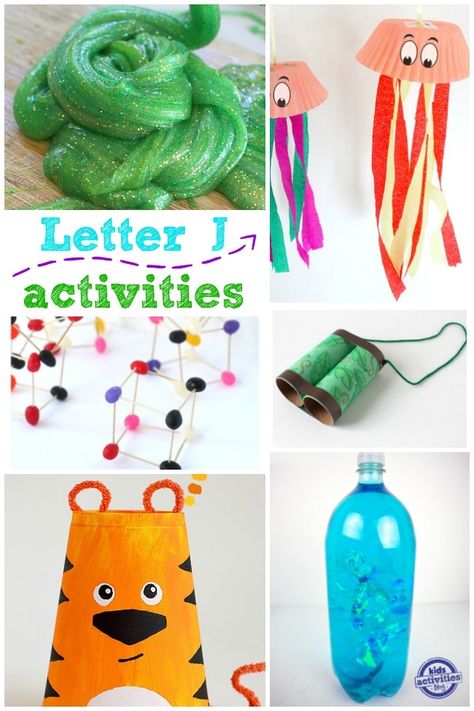 Preschool Letter J Activities -- Learn the alphabet with these fun and educational activities for kids. Letter J Projects For Preschool, Preschool J Crafts, J Craft Preschool, Letter J Arts And Crafts For Preschool, Letter J Preschool Crafts, Letter J Crafts For Toddlers, J Activities For Preschool, Letter J Crafts For Preschoolers, Letter J Activities For Preschool