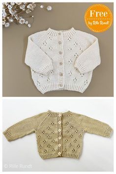 Crochet Baby Shrug, Cardigan Til Baby, Baby Knitting Patterns Free Newborn, Free Baby Sweater Knitting Patterns, Easy Baby Knitting Patterns, Baby Cardigan Knitting Pattern Free, Christening Ideas, Baby Lace