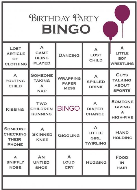 Use to calm the nerves of parents at your next kid centric celebration. Make sure you have a lovely prize awaiting the winner… 5 across in any direction is a bingo. Bingo Birthday, Birthday Scenario, Bingo Games For Kids, Birthday Games For Adults, Free Bingo Cards, Bingo Party, Birthday Party Games For Kids, Adult Party Themes, Instruções Origami