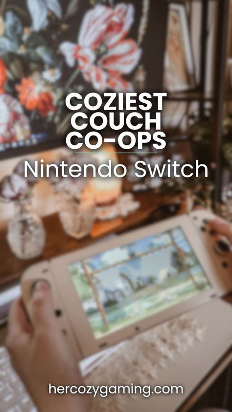 Coziest Couch Co-ops on Nintendo Switch by Her Cozy Gaming blog Nintendo Switch Multiplayer Games, Cosy Nintendo Switch Games, Fun Nintendo Switch Games, Best Switch Games, Free Cozy Switch Games, Cozy Games Switch, Cute Nintendo Switch Games, Free Switch Games, Cozy Nintendo Switch Games