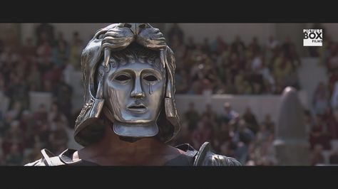 From the movie "Gladiator" starring Russell Crowe Movie Widget, Turbulent Sea, Gladiator Movie, Roman Gladiators, Gladiator Helmet, Netflix Movies To Watch, Metal Mask, Fallout New Vegas, Dark Soul