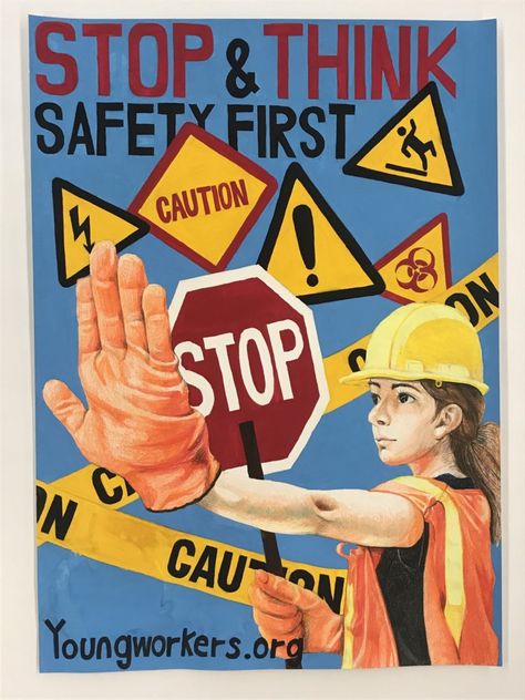 Hazard And Risk Poster Drawing, Chemical Hazard Poster, Safety Slogans Posters, Work Safety Posters, Road Safety Poster Ideas For Competition, Road Safety Poster Creative Drawing, Safety First Poster, Online Safety Poster, Poster Making Topics