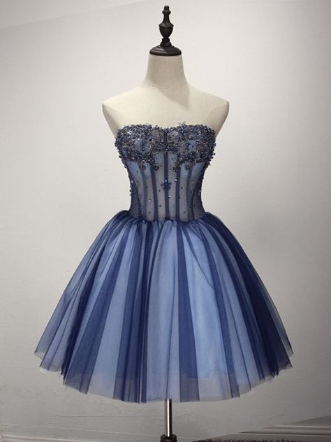 ac796a52db3f16bbdb6557d3d89d1c5adesc45366558ri Cheer Dress, Cocktail Prom Dress, Tulle Party Dress, Blue Ball Gowns, Bridesmaid Dresses Strapless, Tulle Homecoming Dress, Prom Dresses 2018, Bleu Pastel, Bridesmaid Dress Sizes