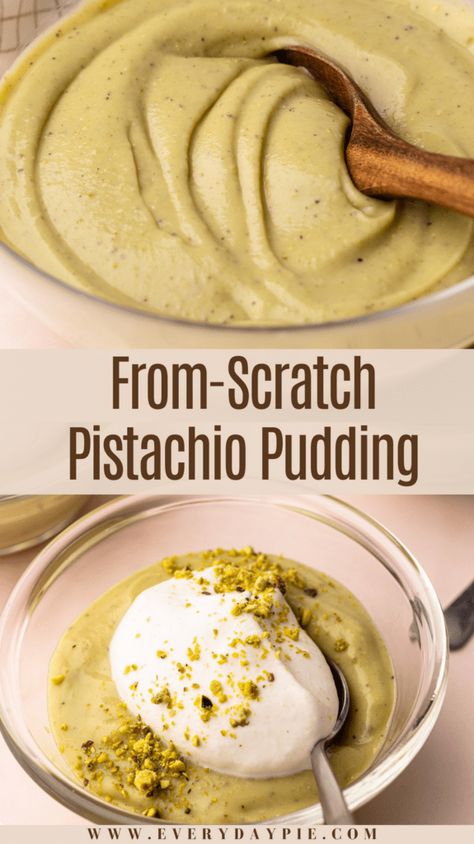 Homemade Pistachio Pudding, Pistachio Pudding Cake Recipe, Vegan Pistachio Pudding, Healthy Pistachio Dessert, Pistachio Dessert Recipes, Pistachio Pudding Dessert, Pistachio Dessert Pudding, Pudding From Scratch, Pistachio Dessert