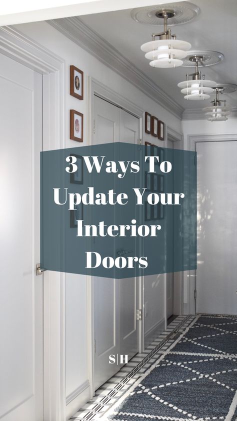 Updating Old Interior Doors, Upgraded Interior Doors, Darker Interior Doors, Updated Interior Doors, Best Colors For Interior Doors, Door Updates Interior, Paint Color For Interior Doors, How To Update Interior Doors, Update Doors Interior