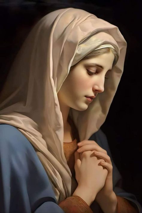 Virgin Mary Drawing, Virgin Mary Painting, Mary Jesus Mother, Mother Mary Pictures, Catholic Wallpaper, Our Lady Of Mount Carmel, Pray The Rosary, Virgin Mary Art, Mother Mary Images