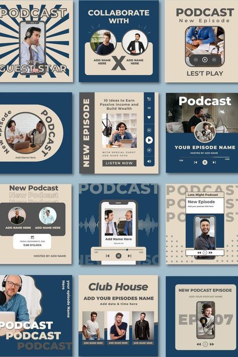 250+ unique podcast Instagram templates for Canva and podcasters. Easily customize and create stunning visuals for your #Podcast_Instagram_Post #Podcast_Instagram #Carousel_Posts #Instagram_Graphic_Design Podcast Instagram, Best Instagram Posts, Instagram Graphic Design, Instagram Square, Graphic Shapes Design, Social Media Branding Design, Instagram Template Design, Instagram Graphic, Learning Graphic Design