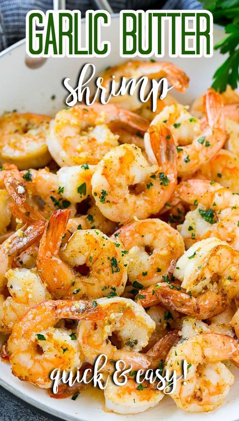 Easy Garlic Butter Shrimp, Sauteed Shrimp Recipe, Best Garlic Butter, Garlic Butter Shrimp Scampi, Precooked Shrimp Recipes, Frozen Shrimp Recipes, Ways To Cook Shrimp, Easy Garlic Butter, Cooked Shrimp Recipes