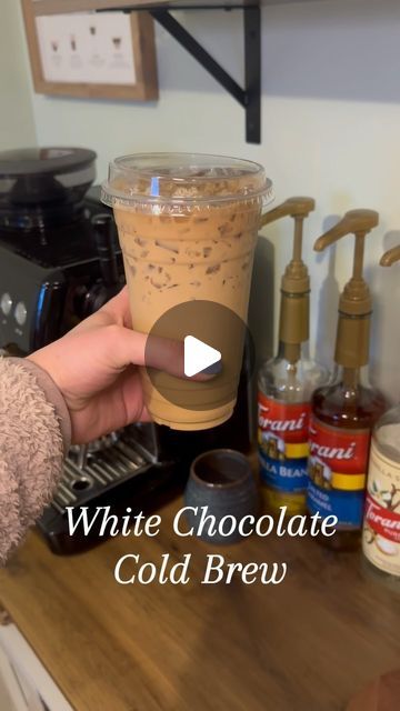 817K views · 60K likes | Jess | The Coffee RN on Instagram: "✨White Chocolate Cold Brew✨  I love this creamer! Tastes like a nice creamy white mocha but not overly sweet. Chobani never disappoints!  I used: @stokcoldbrew Unsweetened Cold Brew @chobani White Chocolate Mocha creamer Nugget Ice  #espresso #icedlatte #coldbrew #coffeeoftheday #coffeeinsta #coffeereels #coffeerecipes #aesthetic" Chobani Coffee Creamer Recipe, Caribou Coffee Recipes, Oatmilk Coffee Recipe, White Chocolate Mocha Creamer, Chobani Creamer, Chocolate Iced Coffee Recipe, Chocolate Cold Brew, White Chocolate Coffee, Mocha Creamer