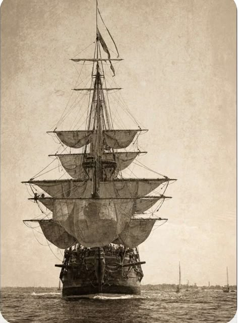 Fleet Of Ships, Navi A Vela, Age Of Sail, Old Sailing Ships, Clipper Ship, Pirate Ships, Ship Tattoo, Vintage Boats, Sailing Vessel