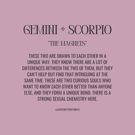 Gemini Love Compatibility + What Works 🤍 #Listentothevirgo Gemini Love Language, Gemini And Scorpio Compatibility, Gemini Love Compatibility, Scorpio Compatibility, Scorpio Gemini, Gemini Compatibility, Zodiac Quotes Scorpio, Gemini And Scorpio, Virgo Traits