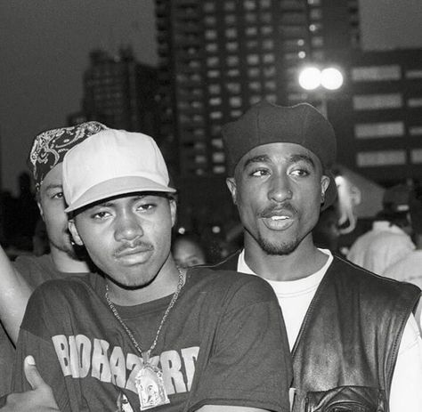 Nas and Tupac Shakur Nas Hip Hop, Nasir Jones, Tupac Makaveli, Outta Compton, Hip Hop Classics, 2 Pac, Straight Outta Compton, Real Hip Hop, Gangsta Rap