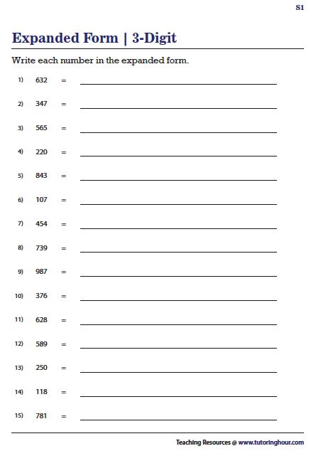 Number In Words Worksheet Grade 3, Expanded Form Worksheets 3rd Grade, Expanded Form 2nd Grade, Math Revision, Expanded Form Math, Numbers In Word Form, Addition With Regrouping Worksheets, Expanded Form Worksheets, Numbers In Expanded Form