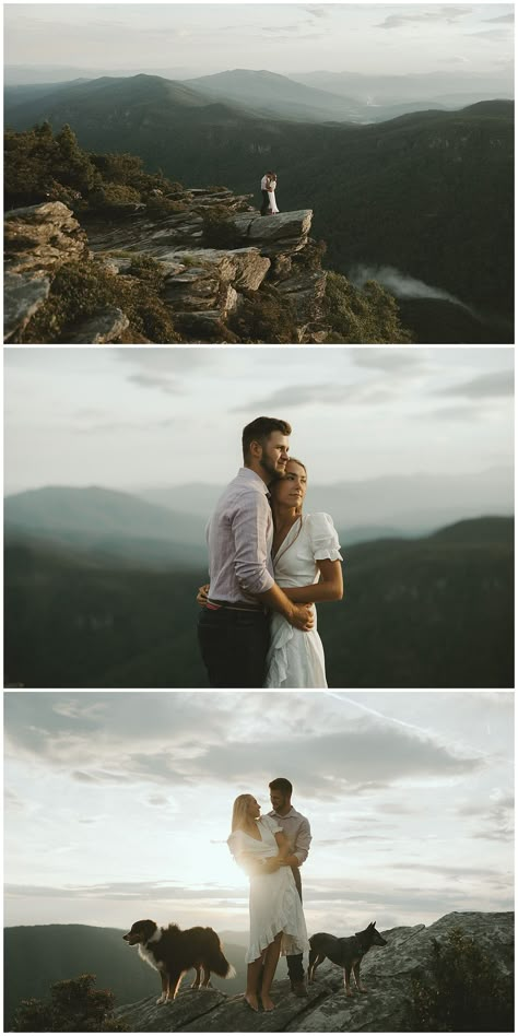 Hiking Engagement Photoshoot, Prewedding Mountain Photo Ideas, Moody Mountain Engagement Photos, Alberta Engagement Photos, Wilderness Engagement Photos, Mountaintop Engagement Photos, Engagement Photos Georgia, Mountain Couple Shoot, Pre Wedding Mountain