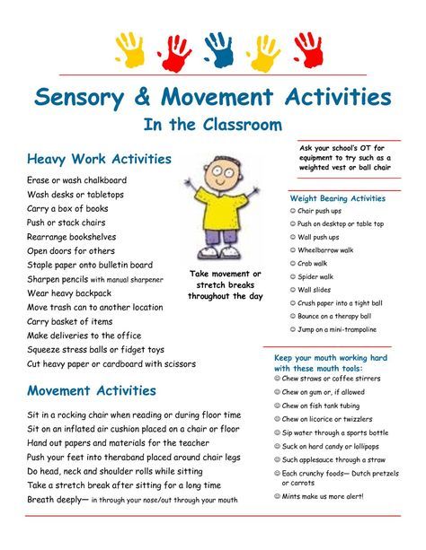 Sensory Motor, Sensory Diet, Occupational Therapy Activities, Pediatric Occupational Therapy, Movement Activities, Sensory Integration, Heavy Work, Music And Movement, Work Activities