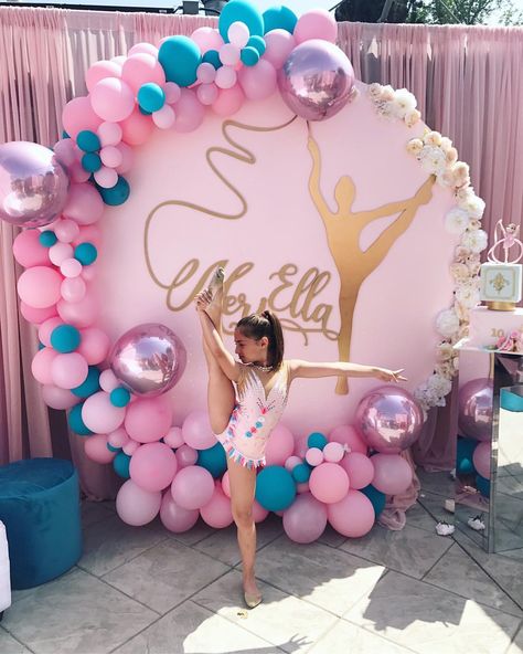 Gymnastic Party Ideas, Gymnastic Birthday Party Ideas, Gymnastics Birthday Decorations, Gymnastics Party Ideas, Gymnastics Birthday Party Ideas, Gymnastics Party Decorations, Birthday Gymnastics, Gymnastics Birthday Cakes, Gymnastic Birthday