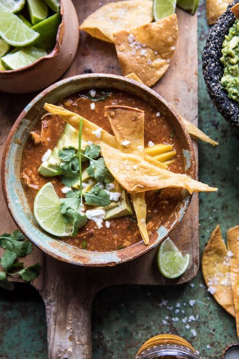 Slow Cooker Chipotle Chicken Tamale Chili | halfbakedharvest.com @hbharvest Chili Adobo Recipes, Tamale Chili, Chicken Tamale, Souper Bowl, Half Baked Harvest Recipes, Chicken Tamales, Harvest Recipes, Chipotle Chicken, Half Baked