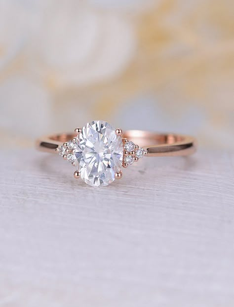 Moissanite Opal Engagement Ring, Moissanite Rose Gold Ring, Rose Gold Moonstone Engagement Ring, Black Diamond Engagement Ring White Gold, Moissanite Rose Gold Engagement Ring, Engagment Ring Unique, Minimalist Engagement Ring Vintage, Vintage Round Engagement Ring, Mossinite Engagement Rings