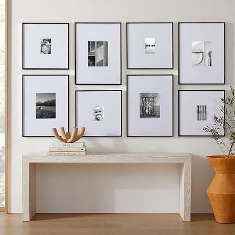 Gallery Wall Frames | West Elm Hallway Pictures, Hallway Gallery Wall, Gallery Frame Set, Gallery Wall Frame Set, Wall Layout, Picture Gallery Wall, Gallery Wall Layout, Hallway Art, Wall Frame Set