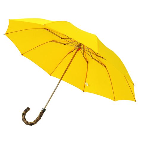 Bringing the sunshine to you.  Handmade Folded Whangee [Bamboo] crook cane handle YELLOW umbrella. Yellow Colour Objects, Himym Yellow Umbrella, Half Term Activities, Eco-friendly Yellow Beach Bag, Fabric London, Yellow Beach Umbrella, Yellow Umbrella, Bamboo Canes, Orange Umbrella