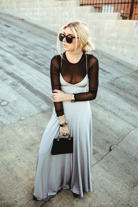 Stylish Edgy Outfits, Mesh Layering Outfit, Edgy Fancy Outfit, New Age Style, Edgy Graduation Outfit, Mesh Top Outfit Classy, Edgy Dress Outfit, Boho Edgy Outfits, Sheer Outfit Ideas