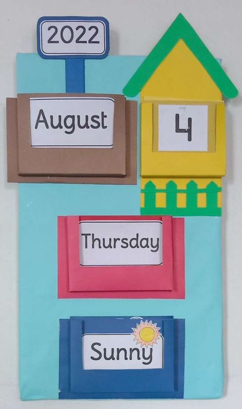 calendar Register Decoration Ideas School, Classroom Bulletin Boards High School, Birthday Chart For Preschool, Bulletin Boards High School, Attendance Register Decoration Ideas, Register Decoration Ideas, Chart For Preschool, Nursery Class Decoration, English Exam Papers