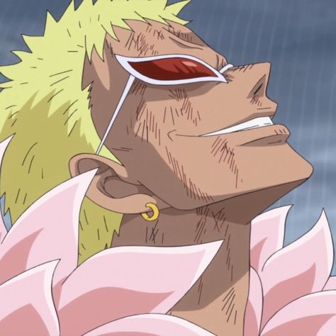 Doflamingo Screencap, Do Flamingo One Piece Icon, One Piece Doflamingo Icon, One Piece Doffy, Donquixote Doflamingo Icon, Don Flamingo One Piece, Do Flamingo One Piece, Doflamingo Pfp, Doflamingo Manga