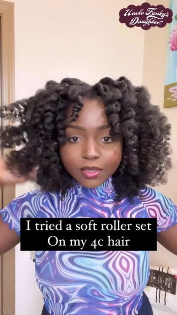 Natural Hair Loves, LLC on Instagram: "Lovveeee a good roller set honey!! @Westafricanbaby 🔥🔥 results!!" Natural Hair Roller Set Styles 4c, Roller Set On 4c Natural Hair, Sponge Rollers On Natural Hair, Short Roller Set Black Hair, Roller Set Natural Hair Short 4c, Roller Set On Natural Hair, Roller Set Natural Hair, Sponge Rollers, Roll Hairstyle