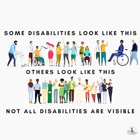 Disabilities look different for everyone. Some are visible, some are invisible. But one thing remains the same – the need for acceptance and understanding. Let's strive to create a world where acceptance looks the same for everyone, regardless of their abilities. #DisabilityAwareness #MomsInMotion Disabilities Quotes, Cripple Punk, Mental Disabilities, Invisible Disabilities, Seton Hall University, Break The Stigma, Create A World, Developmental Disabilities, Bible Study Verses