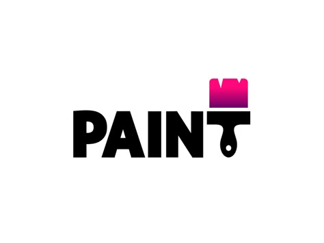 #verbicon #Paint - logo by Aditya Chhatrala #paint #logo #branding Paint Typography, Painting Logo Design, Word As Image, Paint Logo, Painting Logo, Typographic Logo Design, Gradient Logo, Text Logo Design, Colorful Gradient