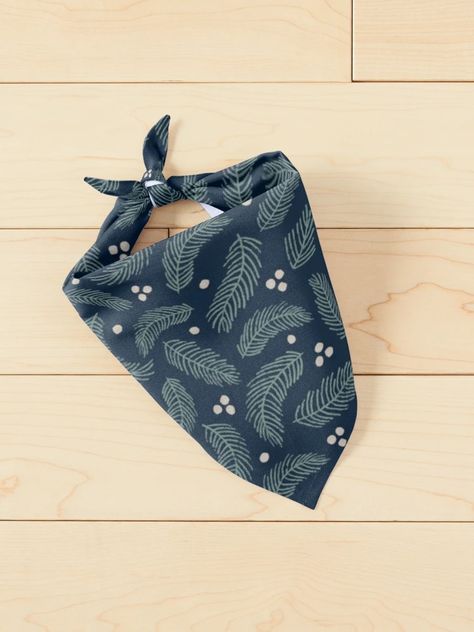 "Christmas Pine Tree Branches Pattern on Dark Blue Background" Pet Bandana for Sale by Romi Martinez | Redbubble Christmas Pine Tree, Abstract Christmas, Dark Blue Background, Sell Online, Pet Bandana, Pine Tree, Blue Background, Tree Branches, Christmas Halloween