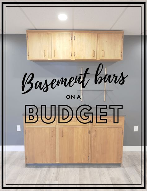 Basement Bar Ideas on a Budget - THE HOMESTUD Diy Basement Wet Bar, Basement Bar Renovation Ideas, Basement Bar Sink Ideas, Wet Bar Ideas With Sink Basement, Kitchenette Basement Ideas, Diy Basement Kitchenette, Diy Dry Bar Ideas, Basement Diy Ideas Budget, Basement Renovations On A Budget