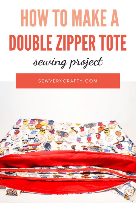 Tote Patterns Free, Zippered Tote Bag Pattern, Zippered Tote Bag Tutorial, Large Tote Bag Pattern, Shopping Bag Pattern, Tote Bag Pattern Free, Zippered Tote Bag, Tote Bag With Pockets, Tote Bag Tutorial