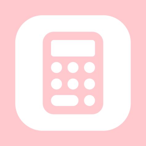 pink calculator app icon for phone Pink Aesthetic Homescreen, Photo Pink Icon, Aesthetic Icons For Apps Pink Phone, Wallpapper Iphone, All Apps Icon, Pastel Pink Icons:), Android Homescreen, One Piece Theme, App Ikon