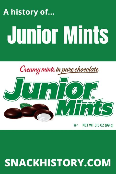 Junior Mints Names Of Candy, Junior Mints, Mint Candy, Movie Theaters, Food History, Chocolate Peppermint, Peppermint Candy, Non Alcoholic Drinks, Mint Chocolate