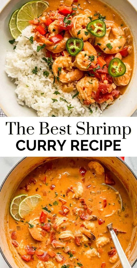 Shrimp Curry Recipe, Coconut Shrimp Curry, Creamy Coconut Shrimp, Coconut Curry Shrimp, Shrimp Curry, Curry Recipes Easy, Shrimp Recipes For Dinner, Curry Shrimp, Shrimp Recipes Easy