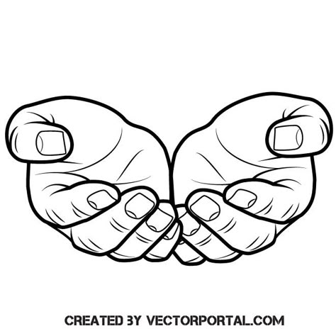 Outstretched hands vector clip art Hands Outstretched, Chibi Hands, Hand Art Projects, Outstretched Hand, Beautiful Pencil Drawings, Peace Sign Hand, Easy Drawing Steps, 얼굴 그리기, Hand Reference