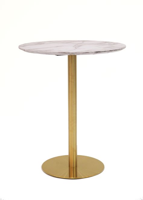 The Gianna Cocktail Table from Perch Decor features a gorgeous gold base and marble top. Ideal for adding a glamorous touch to your wedding or event! | perchdecor.com Gold Cocktail Table, Moroccan Side Table, Marble Cocktail Table, Cube Coffee Table, Farm Dining Table, Table Rentals, Communal Table, Marble And Gold, Gold Cocktail