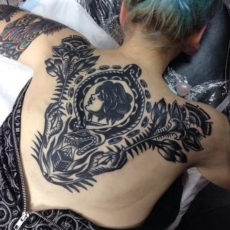 Traditional Back Tattoo, Covered In Tattoos, Tato Tradisional, Backpiece Tattoo, Tato Minimal, Neotraditional Tattoo, Back Piece Tattoo, Full Back Tattoos, Back Piece