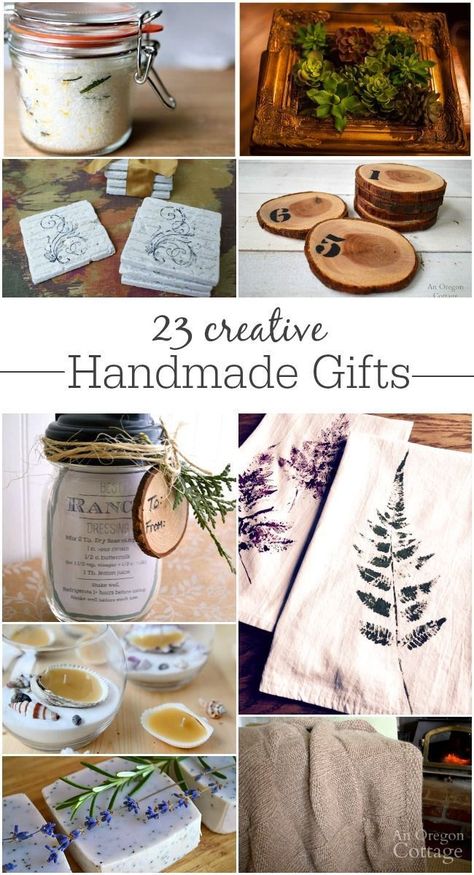 Creative Handmade Gifts, Diy Gifts For Christmas, Oregon Cottage, Handmade Gifts Diy, Creative Diy Gifts, Navidad Diy, Easy Diy Gifts, Cadeau Diy, Handmade Christmas Gifts