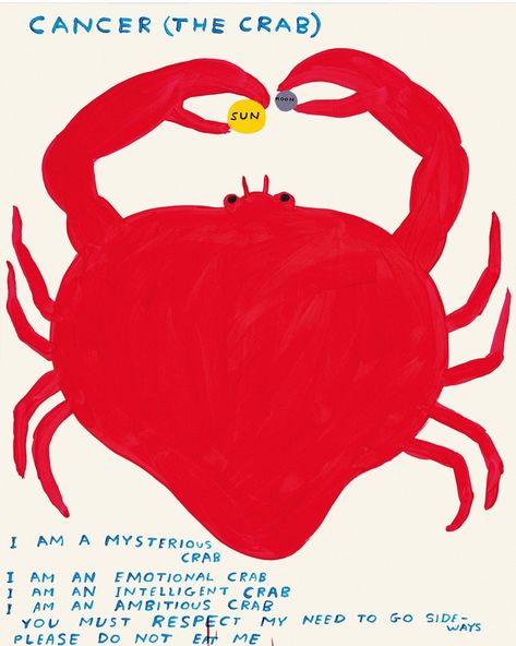 For all the crabs out there … from a crab who can’t wait for a little beach holiday next month! Art poster from @davidshrigley #readyforwatertherapy #beach #sand #coast #timetodream #roamfree #cancerian #crab Crab Design, David Shrigley, Random Wallpaper, Bazaar Ideas, Wallpaper Photos, Feb 5, Pop Design, Bon Bon, Cover Pics