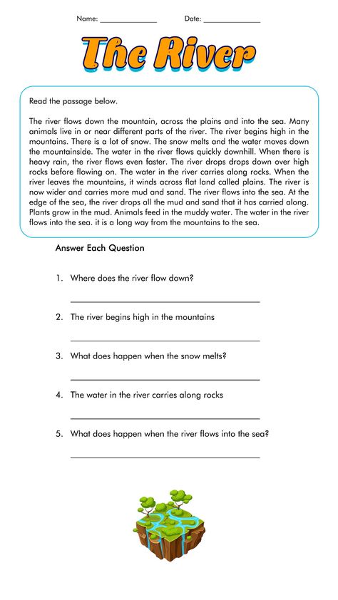 3rd Grade Reading Comprehension Worksheets with Questions Sixth Grade Reading Comprehension, 3rd Grade English Worksheets Reading Comprehension, Grade 4 English Comprehension, 3rd Grade English Lessons, Grade 6 Reading Comprehension Worksheets With Questions, Grade 4 English Worksheets Reading Comprehension, Reading Practice Worksheets For Grade 3, Grade 2 Comprehension Worksheets Free, Comprehension For Grade 6 With Questions