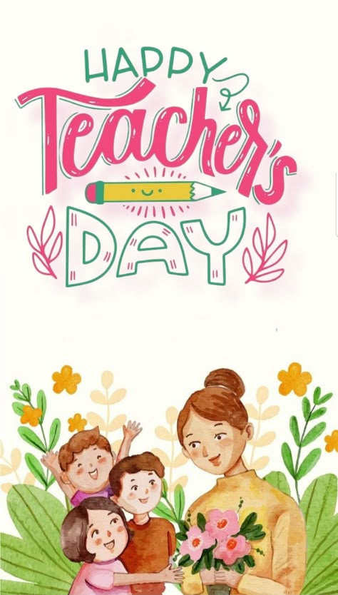 Teachers Day Card Template, Teachers Day Painting, Teachers Day Wallpaper, Teacher Day Drawings Ideas, Happy Teachers Day Drawing, Happy Teacher's Day Images, Teachers Day Card Design, Teachers Day Drawing, Happy Friendship Day Quotes