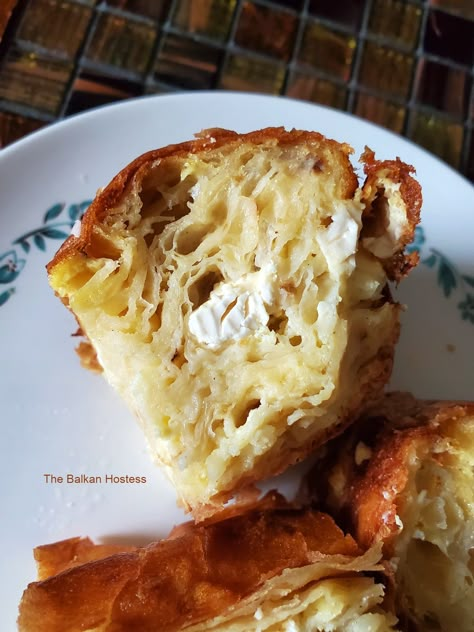 Feta Cheese Pie, Phyllo Feta, Gibanica Recipe, Slavic Recipes, Feta Pie, Balkan Recipes, Croatian Food Desserts, Cheese Pie Recipe, Serbian Food