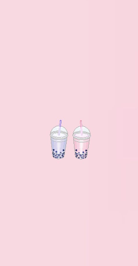 Taro Boba Wallpaper, Bubble Tea Wallpaper Aesthetic, Pink Boba Wallpaper, Bubble Tea Wallpaper, Boba Wallpaper, Cute Wallpaper For Iphone, Aesthetic Phone Screen, Cool Backrounds, Aesthetic Boba