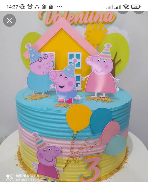 Pig Theme Cake, Peppa Pig Theme Cake, Butcher Design, Tortas Peppa Pig, Bolo Da Peppa Pig, Peppa Pig Birthday Cake, Pig Birthday Cakes, Peppa Pig Cake, Peppa Pig Birthday Party