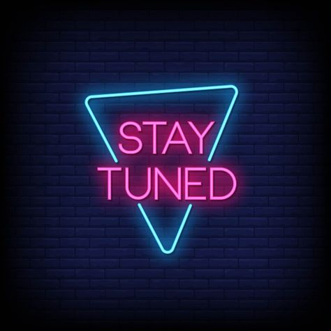 Stay Tuned Image Instagram, Neon Signs Words, Hot Pink Neon Sign, Neon Pink Aesthetic, College Image, Rainbow Lettering, Business Marketing Design, Logo Online Shop, Nike Yeezy