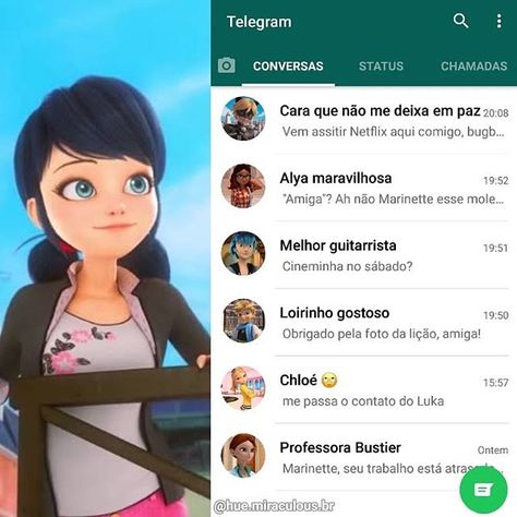 siga no instagram para ver mais memes @hue.miraculous.br Marinette Funny Pictures, Marinette Miraculous Ladybug, Marinette Miraculous, Miraculous Adrienette Memes, Miraculous Meme, Ladybug E Catnoir, Chat Noir Memes Funny, Miraculous Memes, Miraculous Ladybug Oc